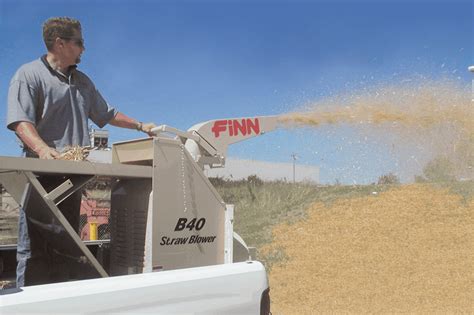 straw blower skid steer|finn company straw blower.